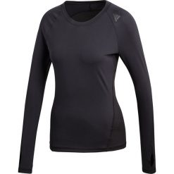Koszulka do biegania damska ADIDAS ALPHASKIN SPORT / CF6555. Czarne topy sportowe damskie Adidas, bez wzorów, z elastanu, bez kołnierzyka, z długim rękawem, długie, bez kaptura, do biegania, climacool (adidas). Za 149,00 zł.