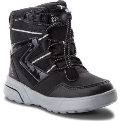 Śniegowce GEOX - J Sveggen G.Babx A J848AA 054AU C0039 S Black/Silver. Czarne śniegowce dziewczęce Geox, bez zapięcia. W wyprzedaży za 259,00 zł.