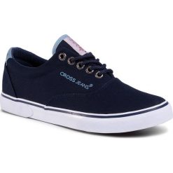 Tenisówki CROSS JEANS - FF1R4065C Navy. Niebieskie półbuty męskie Cross Jeans, na co dzień, bez wzorów, z jeansu, klasyczne, bez zapięcia. Za 109,00 zł.