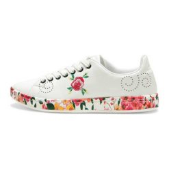 Trampki damskie slip on: Desigual Tenisówki Damskie 38 Biały