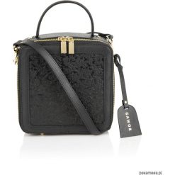 Skórzany czarny kuferek premium złote dodatki. Żółte kuferki damskie Pakamera, bez wzorów, eleganckie, z tłoczeniem, bez dodatków. Za 499,00 zł.