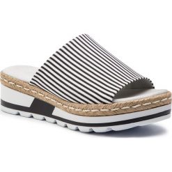 Espadryle GABOR - 22.720.22 Weiss/Schw. (Jute). Czarne espadryle damskie Gabor, bez wzorów, z tworzywa sztucznego, bez obcasa, na obcasie. W wyprzedaży za 299,00 zł.