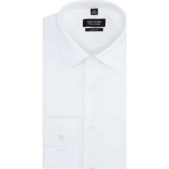 Koszula versone 2853 długi rękaw slim fit biały. Białe koszule męskie Recman, m, bez wzorów, bez kołnierzyka, z długim rękawem. Za 159,00 zł.