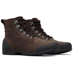 Sorel Buty Zimowe Ankeny Mid Hiker Cattail Black 44,5. Czarne buty zimowe sportowe męskie marki Sorel, bez zapięcia. W wyprzedaży za 439,00 zł.