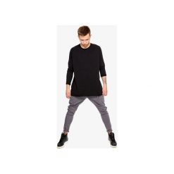 T-SHIRT BASIC. Czarne t-shirty męskie Lucas brondel, bez wzorów, z elastanu, bez kołnierzyka, długie. Za 162,00 zł.