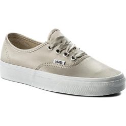 Tenisówki VANS - Authentic VA38EMQ9J (Satin Lux) Light Silver. Szare półbuty damskie Vans, bez wzorów, z gumy, bez zapięcia. Za 299,00 zł.
