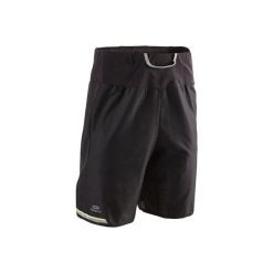 Spodenki do biegania MARATHON męskie. Czarne spodenki sportowe męskie KALENJI, m, bez wzorów, z elastanu, do biegania. Za 69,99 zł.