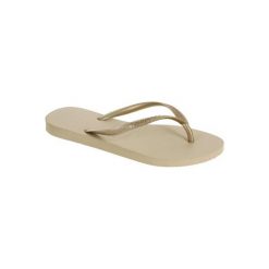 Japonki Slim. Szare buty sportowe damskie marki Havaianas, z gumy. W wyprzedaży za 54,00 zł.