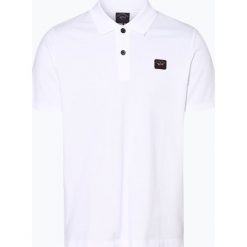 Paul & Shark - Męska koszulka polo, biały. Białe koszulki męskie Paul & Shark, xxl, z aplikacjami, z bawełny, klasyczne, polo, bez rękawów. Za 479,95 zł.