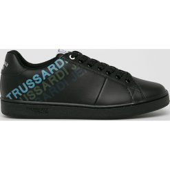 Trussardi Jeans - Buty. Czarne buty sportowe męskie Trussardi Jeans, z jeansu, na sznurówki. Za 499,90 zł.