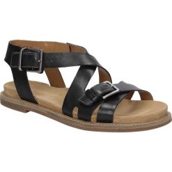 Sandały czarne skórzane Clarks Corsio Bambi 26123125. Czarne sandały damskie Clarks. Za 219,99 zł.