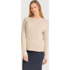 SWETER PIREO Max Mara Leisure. Brązowe swetry damskie Max Mara Leisure, s, z aplikacjami, z dzianiny, bez rękawów, bez kaptura. Za 594,30 zł.