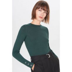 Lekki sweter basic - Khaki. Brązowe swetry damskie Mohito, s, bez wzorów, bez rękawów, bez kaptura. Za 59,99 zł.