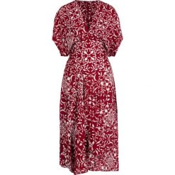 Sukienka letnia The Kooples FROB19002K. Czarne sukienki damskie The Kooples, na lato, bez wzorów, z jedwabiu, bez kołnierzyka, bez rękawów. W wyprzedaży za 859,00 zł.