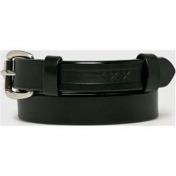 Scotch & Soda - Pasek skórzany. Czarne paski męskie marki Scotch & Soda, w paski, ze skóry. Za 259,90 zł.
