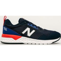New Balance - Buty dziecięce YS515RD2. Niebieskie trampki chłopięce New Balance, bez wzorów, z gumy, sportowe, na sznurówki. Za 229,90 zł.