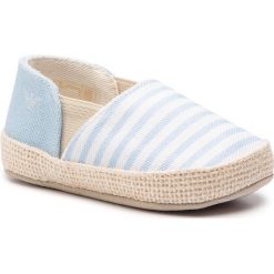 Espadryle EMPORIO ARMANI - XLS001 XOT12 A042 White/Light Blue. Niebieskie półbuty dziewczęce Emporio Armani, bez zapięcia. Za 649,00 zł.