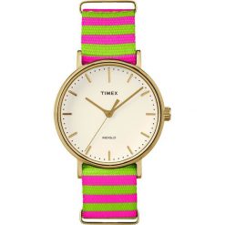 Zegarek Timex Damski TW2P91800 Weekender Fairfield 37 zielono-różowy. Różowe zegarki damskie marki Timex. Za 199,00 zł.