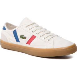 Tenisówki LACOSTE - Sideline 119 2 Cma 7-37CMA006740F Off Wht/Gum. Brązowe półbuty męskie Lacoste, bez wzorów, ze skóry, bez zapięcia. W wyprzedaży za 259,00 zł.