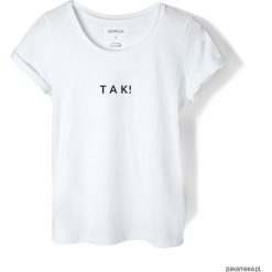 T-shirty damskie: T-shirt biały TAK!
