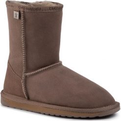 Buty EMU AUSTRALIA - Platinum Stinger Slim Lo WP20002 Mushroom/Champignon. Pomarańczowe kozaki damskie EMU Australia, ze skóry, bez obcasa, bez zapięcia. Za 799,00 zł.