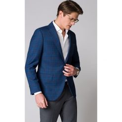 Marynarka Granatowa w Kratę Pula 2. Szare marynarki męskie LANCERTO, na lato, m, bez wzorów, z bawełny, eleganckie. W wyprzedaży za 639,90 zł.