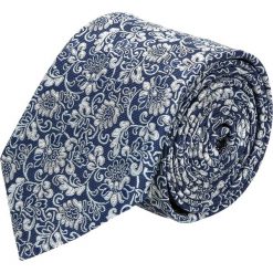 Krawaty męskie: krawat platinum granatowy classic 267