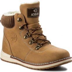 Buty zimowe chłopięce: Trapery ACTION BOY – CP40-7000J Miodowy