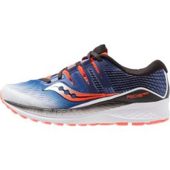 Saucony RIDE ISO Obuwie do biegania treningowe white/blue/vizired. Niebieskie buty do biegania męskie Saucony, z materiału. Za 589,00 zł.