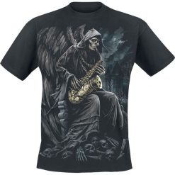 Spiral Reaper Blues T-Shirt czarny. Czarne koszulki męskie Spiral, l, z nadrukiem, z bawełny, z okrągłym kołnierzem. Za 74,90 zł.