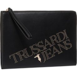 Torebka TRUSSARDI JEANS - Pouch 75B00895 K299. Czarne kopertówki damskie Trussardi Jeans, bez wzorów, z jeansu, bez dodatków. W wyprzedaży za 299,00 zł.