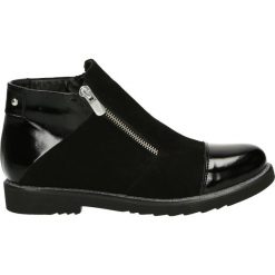Botki - 2525820R295 B. Czarne botki damskie skórzane Venezia. Za 349,00 zł.