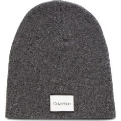 Czapka CALVIN KLEIN - Classic Beanie M K50K504118 008. Szare czapki męskie marki Calvin Klein, z kaszmiru. Za 179,00 zł.