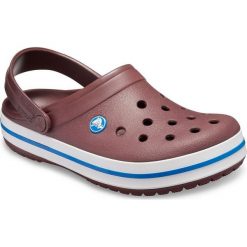 Crocs Crocband Burgundy/White M6W8 (38-39). Czerwone klapki damskie Crocs, w paski, eleganckie, bez obcasa, z paskami. Za 235,00 zł.