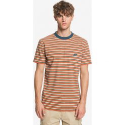Quiksilver Tabira Koszulka Pomarańczowy. Pomarańczowe podkoszulki męskie Quiksilver, l, w paski, z bawełny, z krótkim rękawem. Za 131,95 zł.