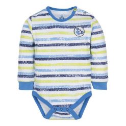 G-Mini Chłopięce Body Małpka, 62, Niebieskie/Zielone. Niebieskie body niemowlęce marki G-Mini, w paski, z bawełny. Za 39,00 zł.