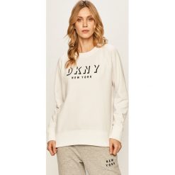 Dkny - Bluza. Żółte bluzy damskie DKNY, s, z nadrukiem, z elastanu, bez rękawów, bez kaptura. Za 249,90 zł.