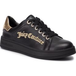 Sneakersy JUICY COUTURE BLACK LABEL - Carlie B4JJ206 Black/Gold. Czarne półbuty damskie Juicy Couture Black Label, na co dzień, bez wzorów, ze skóry, bez obcasa, na płaskiej podeszwie, bez zapięcia. Za 519,00 zł.