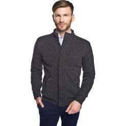 Golfy męskie: sweter halifaxe stójka antracyt