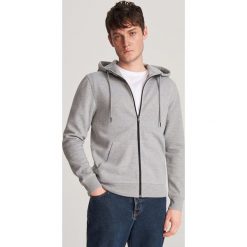Rozpinana bluza z kapturem - Szary. Szare bluzy męskie Reserved, s, z kapturem. Za 89,99 zł.