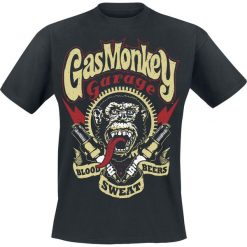 T-shirty męskie: Gas Monkey Garage Lightning Bolt T-Shirt czarny