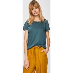 Medicine - Top Basic. Niebieskie bluzki damskie MEDICINE, s, bez wzorów, z bawełny, z okrągłym kołnierzem. W wyprzedaży za 29,90 zł.
