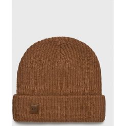 Quiksilver - Czapka. Pomarańczowe czapki męskie Quiksilver, na zimę, bez wzorów, z wełny. W wyprzedaży za 69,90 zł.