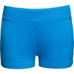 Szorty EA7 EMPORIO ARMANI Niebieski. Niebieskie szorty damskie marki EA7 Emporio Armani, z nadrukiem, z dzianiny. W wyprzedaży za 217,00 zł.