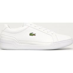 Lacoste - Buty skórzane Challenge 01020 2 SMA. Białe sneakersy męskie Lacoste, ze skóry, na sznurówki. Za 469,90 zł.