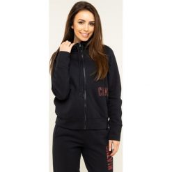 Bluza Calvin Klein Performance Fill Zip Hooded Jacket 00GWH9J437. Czarne bluzy damskie Calvin Klein Performance, xs, bez wzorów, z bawełny, bez rękawów, bez kaptura. W wyprzedaży za 349,00 zł.