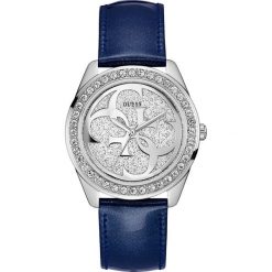 Guess Jeans - Zegarek W0627L13. Niebieskie zegarki damskie marki Guess Jeans, ze stali. Za 439,90 zł.