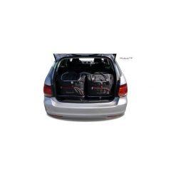 VW GOLF VARIANT, 2008-2012 TORBY DO BAGAŻNIKA 5 SZT KJUST - 7043033. Czarne torby podróżne KJUST, bez wzorów, z kauczuku, klasyczne. Za 1299,00 zł.