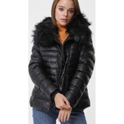 Czarna Kurtka Colatina. Czarne kurtki damskie Born2be, na zimę, xl, bez wzorów, z tkaniny, klasyczne, bez kaptura. Za 239,99 zł.