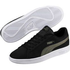 Puma Smash v2 Buck Black Forest Nig 42. Czarne buty sportowe męskie Puma, z nubiku, bez zapięcia, tenisowe. Za 219,00 zł.
